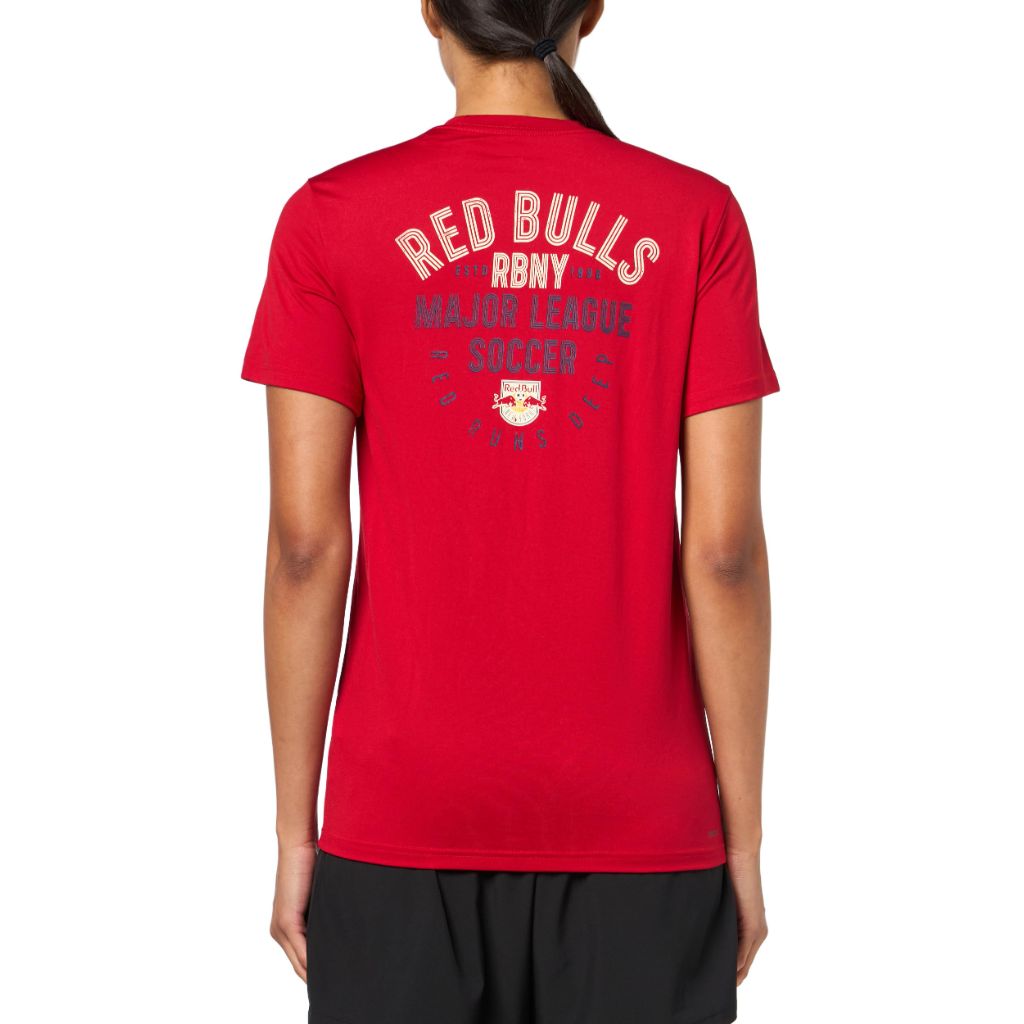 Adidas Women's New York Red Bulls Local Stoic Short Sleeve Pre-game T-shirt, Team Power Red, X-Large