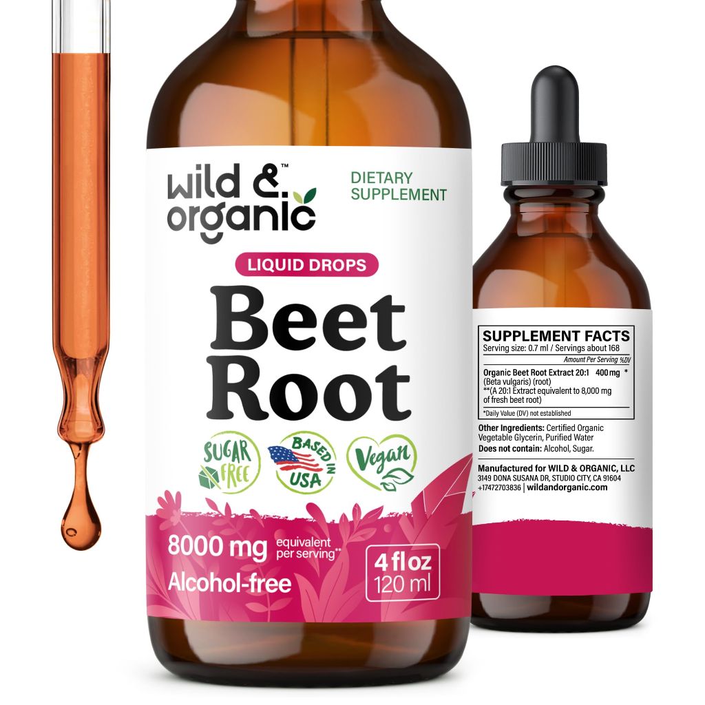 Wild & Organic Beet Root Extract Drops -  4 fl oz