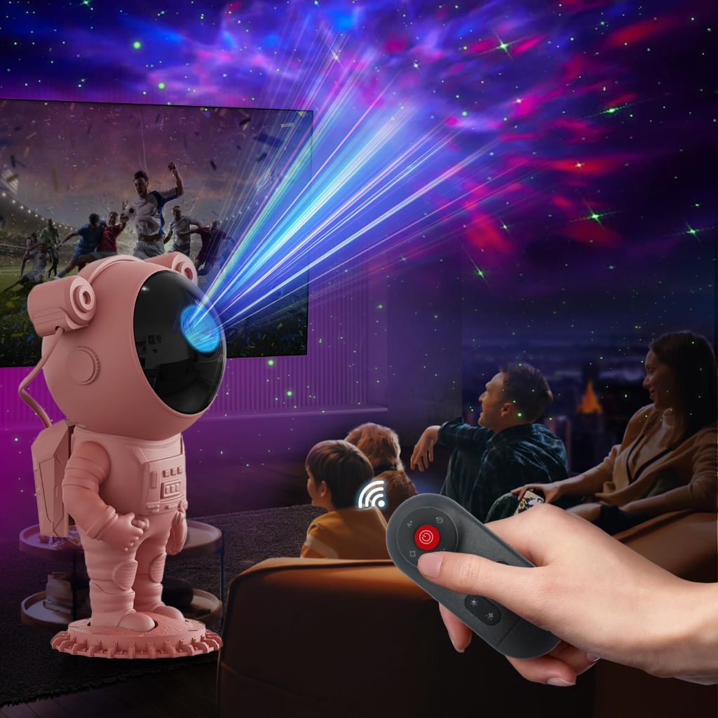 Astronaut Galaxy Light Projector- Space Light Projector for ceiling with Timer and Remote Control