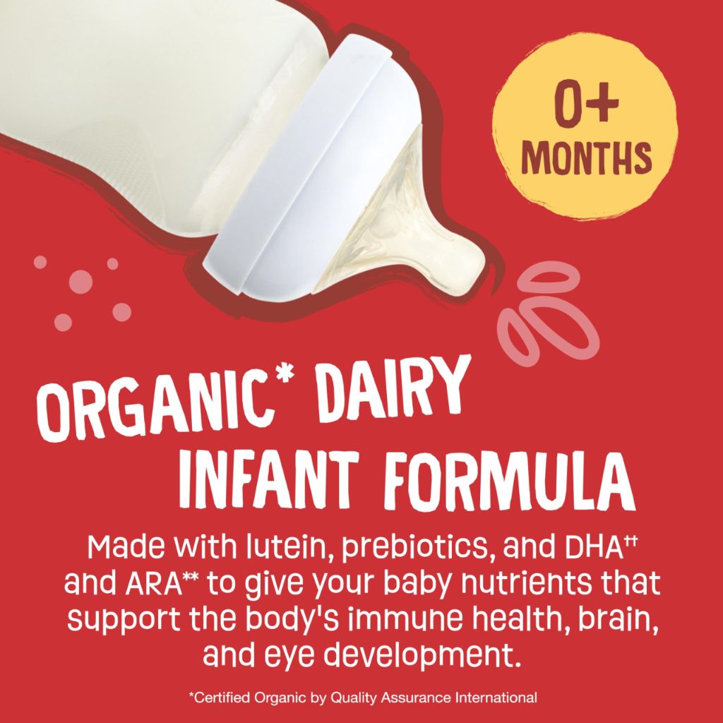 Earth's Best Organic Baby Formula for Babies 0-12 Months | 21 oz