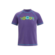 SZ 5T Kanu Surf Karlie Girls UPF 50+ Sun Protective Rashguard Swim Shirt | Purple