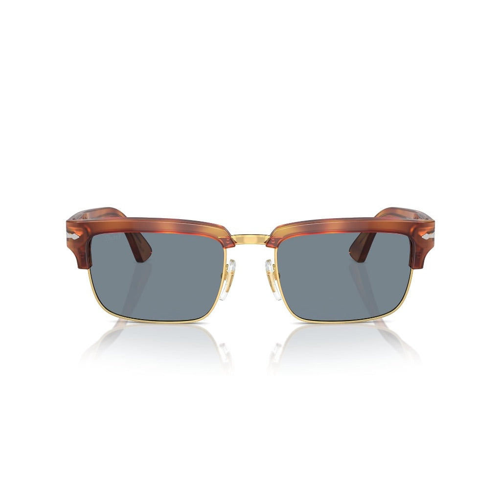 Persol Men's PO3354S 96/56 Sunglasses - Terra Di Siena/Light Blue Lens, 54-20-145