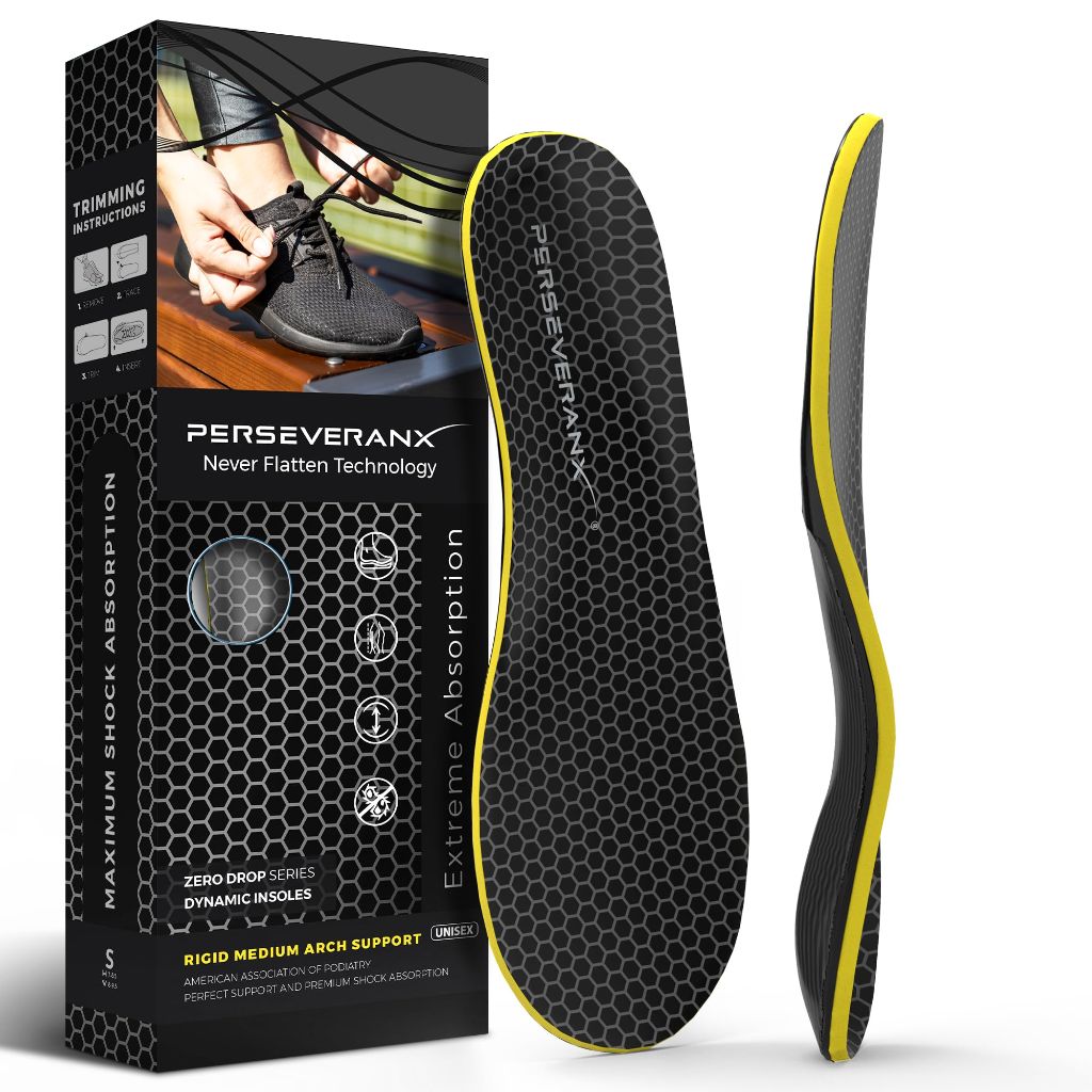 PerseveranX NASA Grade Plantar Fasciitis Insoles - XL