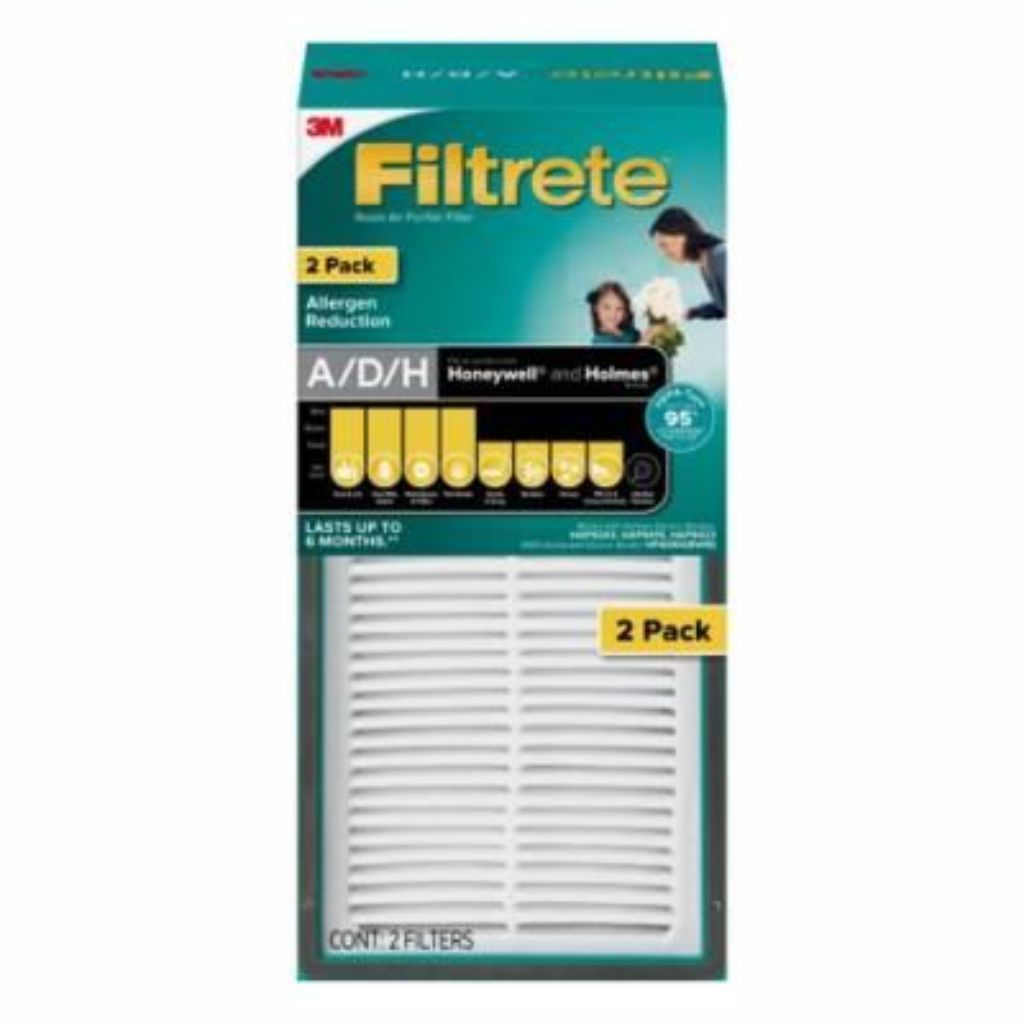 Filtrete by 3M Allergen Reduction HEPA-Type Air Purifier Filter  Replaces Size a/D/H Filters  2 Pack