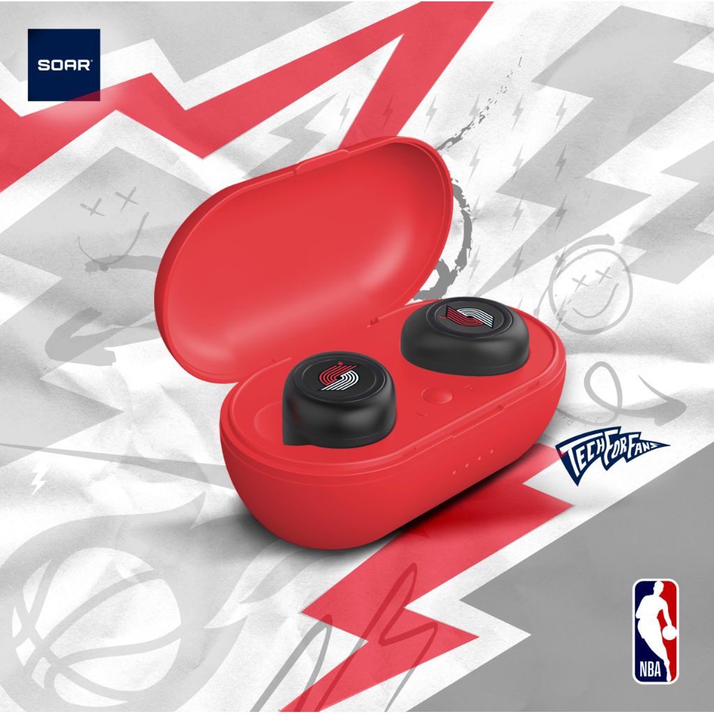 True Wireless Earbuds V.2,Portland Trail Blazers