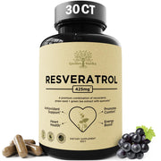 Garden of Herbz Quercetin & Resveratrol Supplement with Grape Seed – 425mg, 30Ct