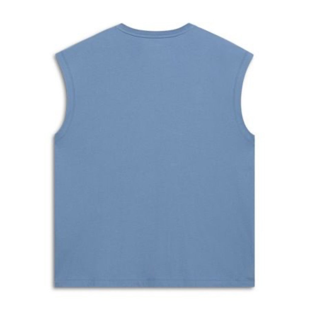 Puma Men's Big & Tall Crew Neck Essentials Sleeveless T-Shirt, Blue - Size 2XLT