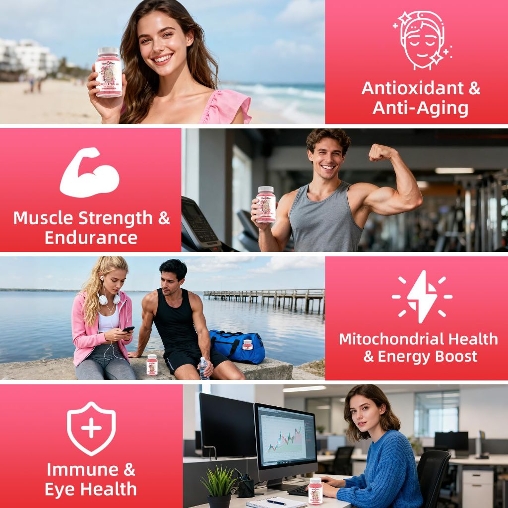 Well Catcher Urolithin A+ Supplement, Sugar Free, Raspberry Flavor - 60 gummies