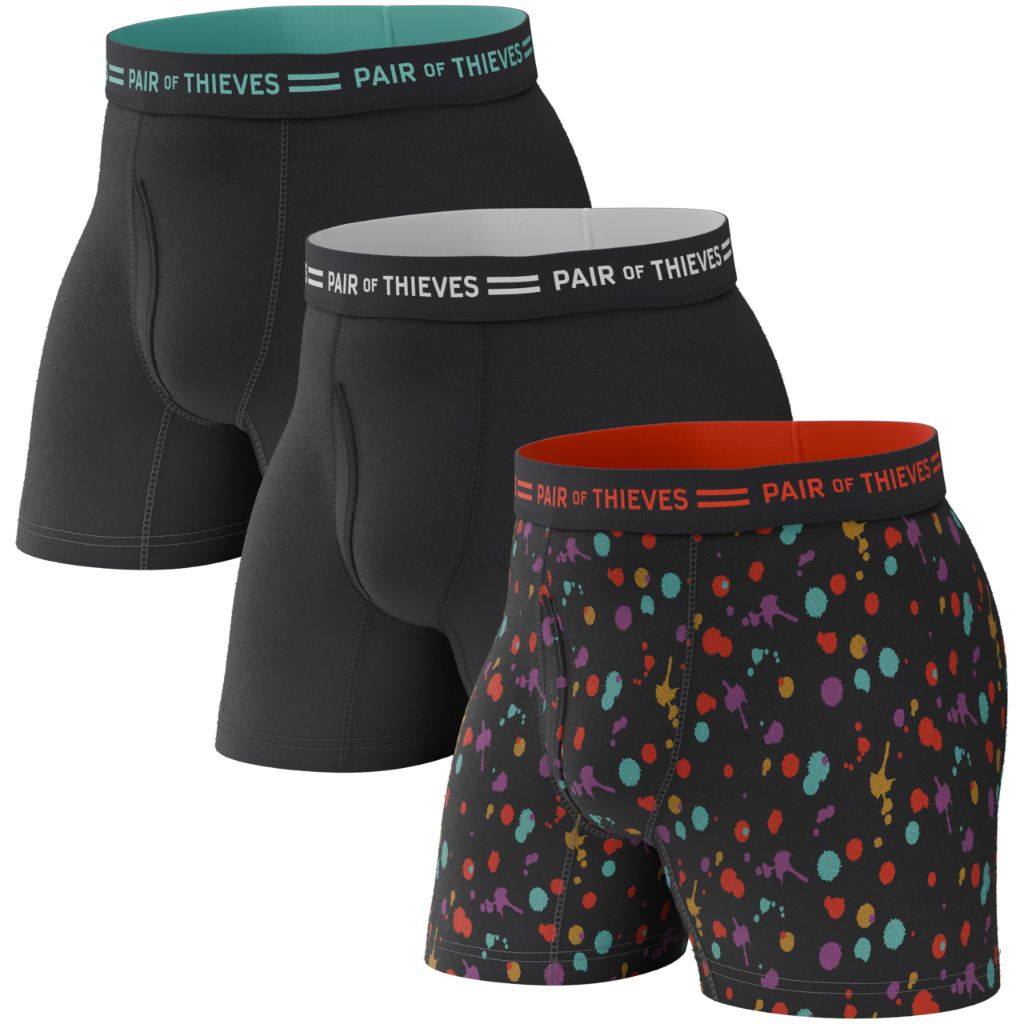 Pair of Thieves Men Every Day Kit Boxer Briefs | Underwear for Men | 3 Pack | Medium