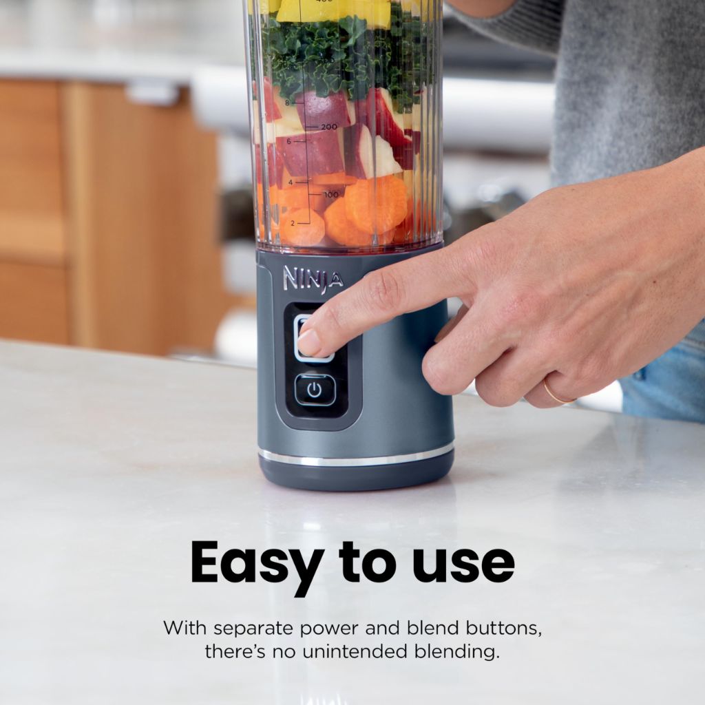 Ninja BC151NV Blast Portable Blender, Cordless, 18oz.  Denim Blue