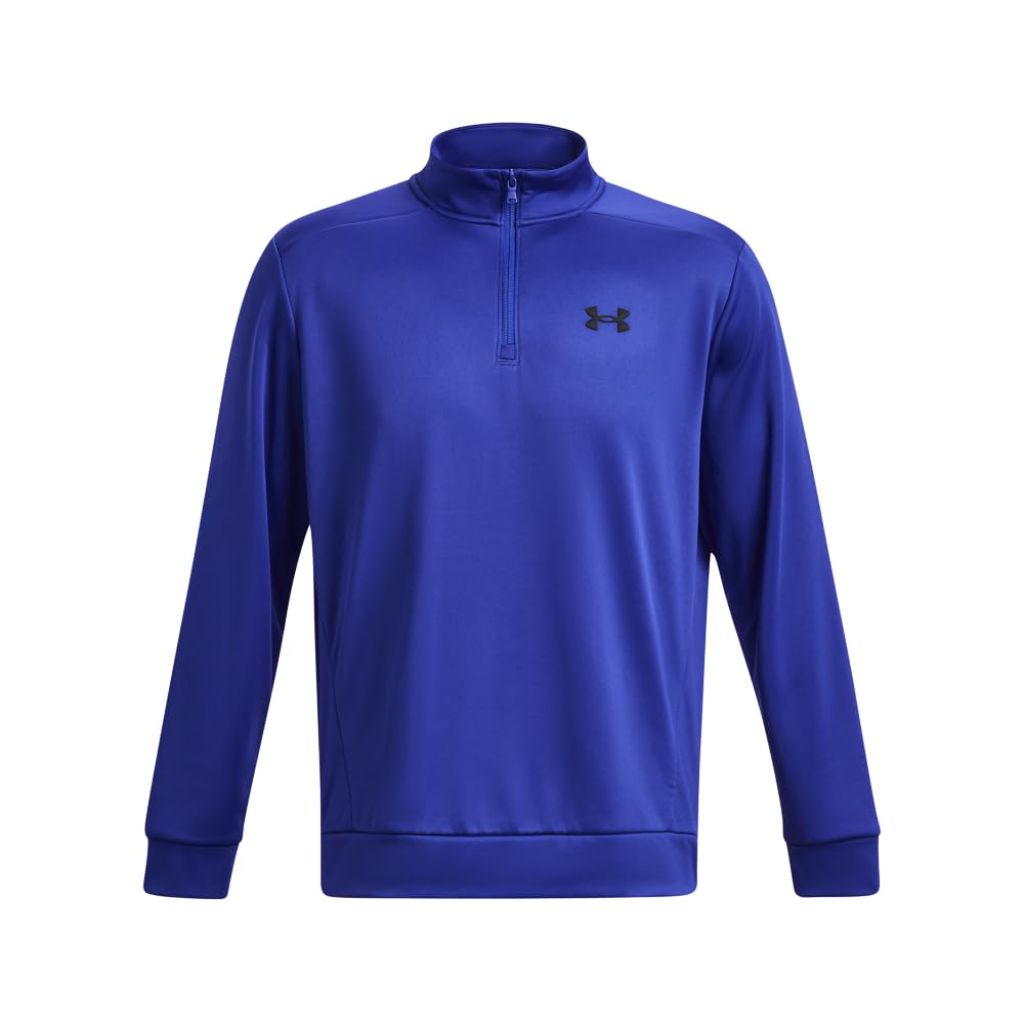 Under Armour Men's Fleece 1/4 Zip, Team Royal/Black, X-Large Tall