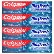 Colgate MaxFresh Cool Mint Toothpaste Pack | 4 Pack, 6.3 oz