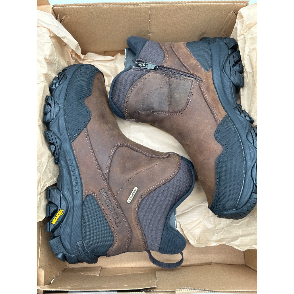 Merrell Men's Coldpack 3 Thermo Tall Zip Waterproof Boots, Earth, Size 7.5 Wide