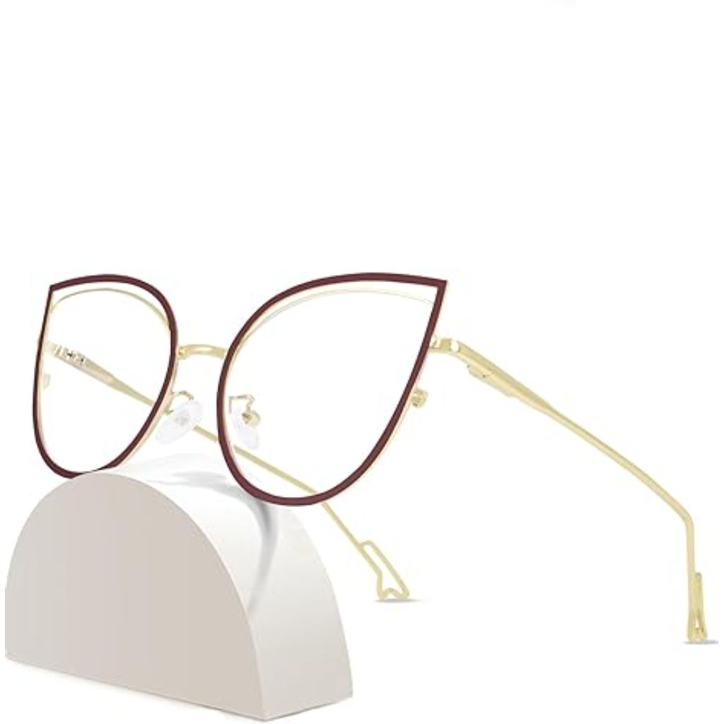 Fashion Cat Eye Blue Light Blocking Glasses Pink