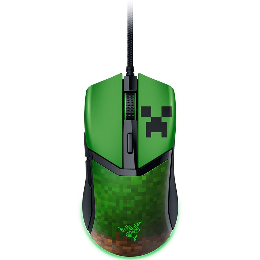 Razer Cobra Customizable Wired Gaming Mouse - Minecraft Edition
