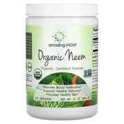 Amazing India USDA Certified Organic Neem Powder - Unflavored, 16oz *Damaged Container*