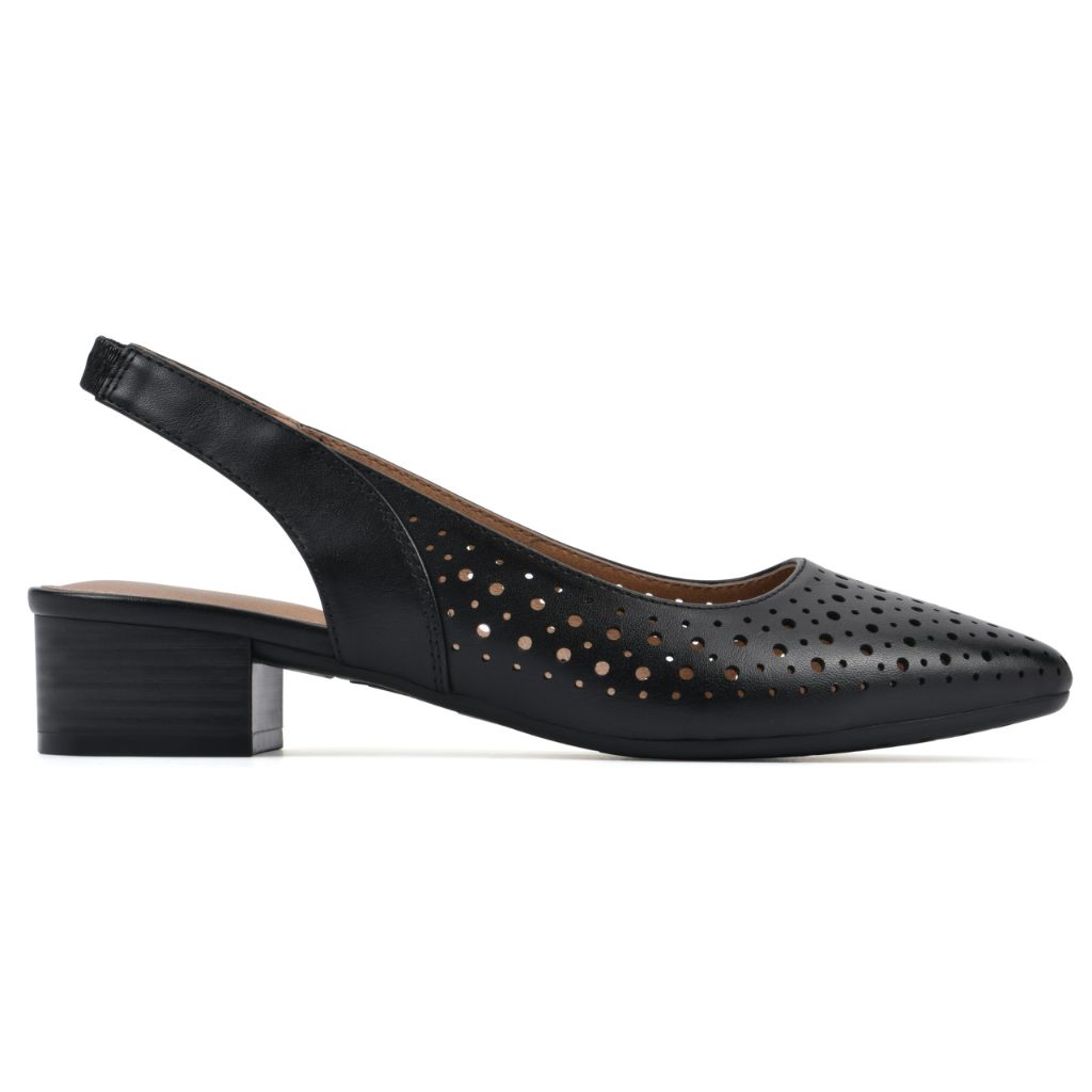 WHITE MOUNTAIN Women's Boronic Low Block Heel, Black/Smooth - size 6W