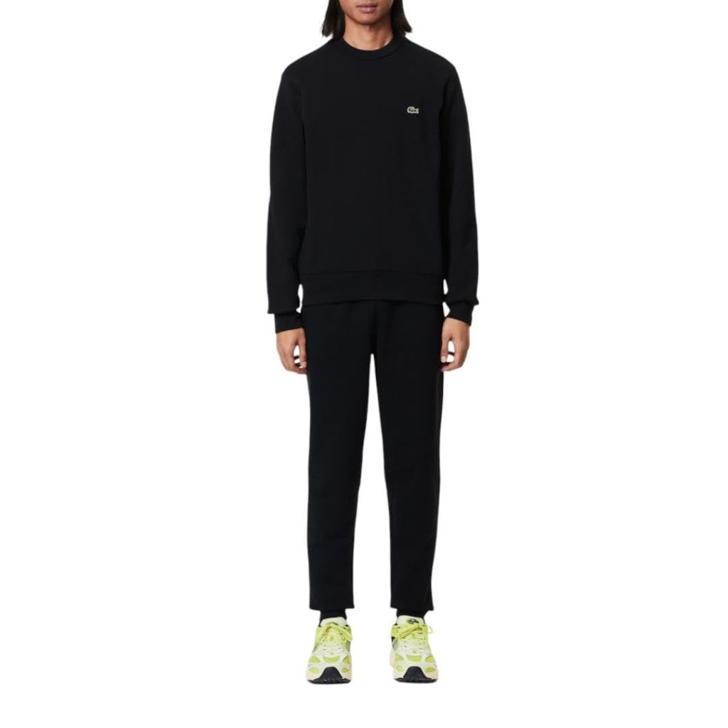 Lacoste Men's Tapered Fit Sweatpants, Black, Small