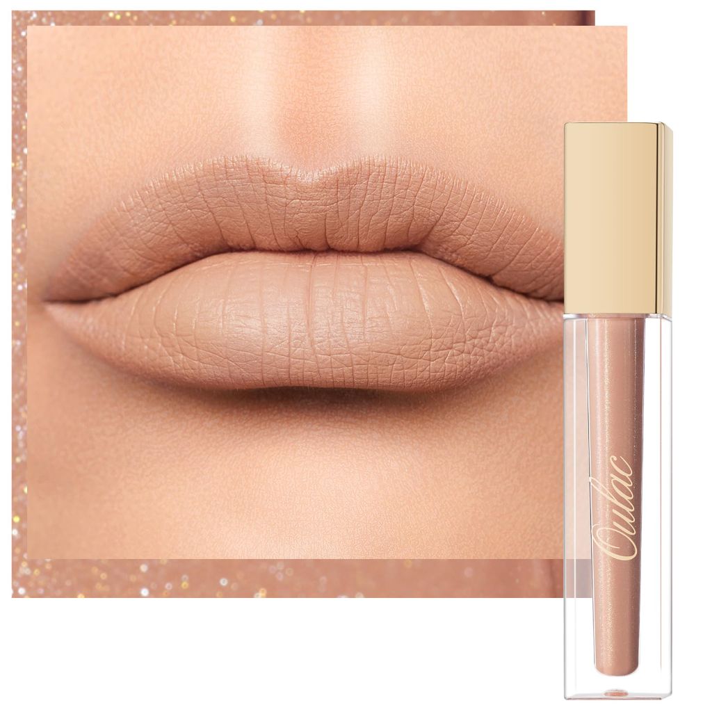 Oulac Matte Liquid Nude Lipstick for Women, Beige Brown 4.5ml (MS01)