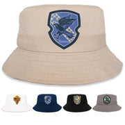 Harry Potter Bucket Hat for Kids, Boy and Girl, Ages 4-7 and Big Kids 7-14 | Khaki | Ravenclaw