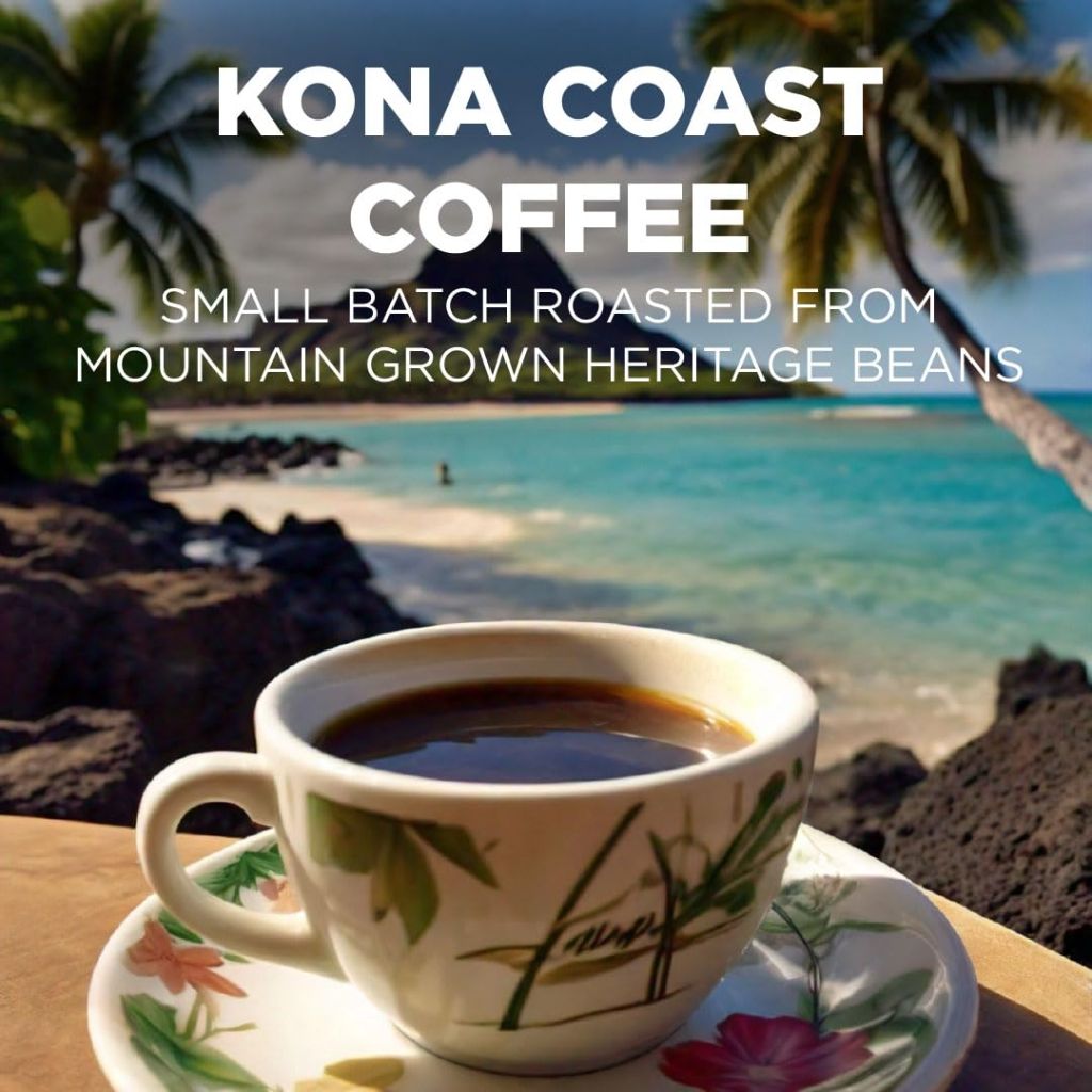 Maud's Kona Coffee Pods, 100 ct, Medium Roast Coffee in Single Serve Pods – 100% Arabica Coffee