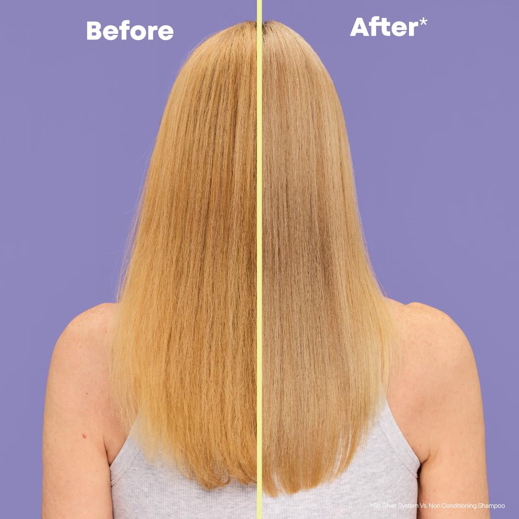 Matrix So Silver Purple Shampoo - Neutralizes Yellow Tones, Color Depositing, Brightening & Toning 33.8 Fl Oz