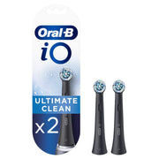 Oral-B iO Ultimate Clean Electric Toothbrush Head | 2Pk | Black