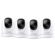 Cinnado 2K Home Security Cameras-2.4Ghz WiFi Indoor Camera /Audio D1 4Pack White