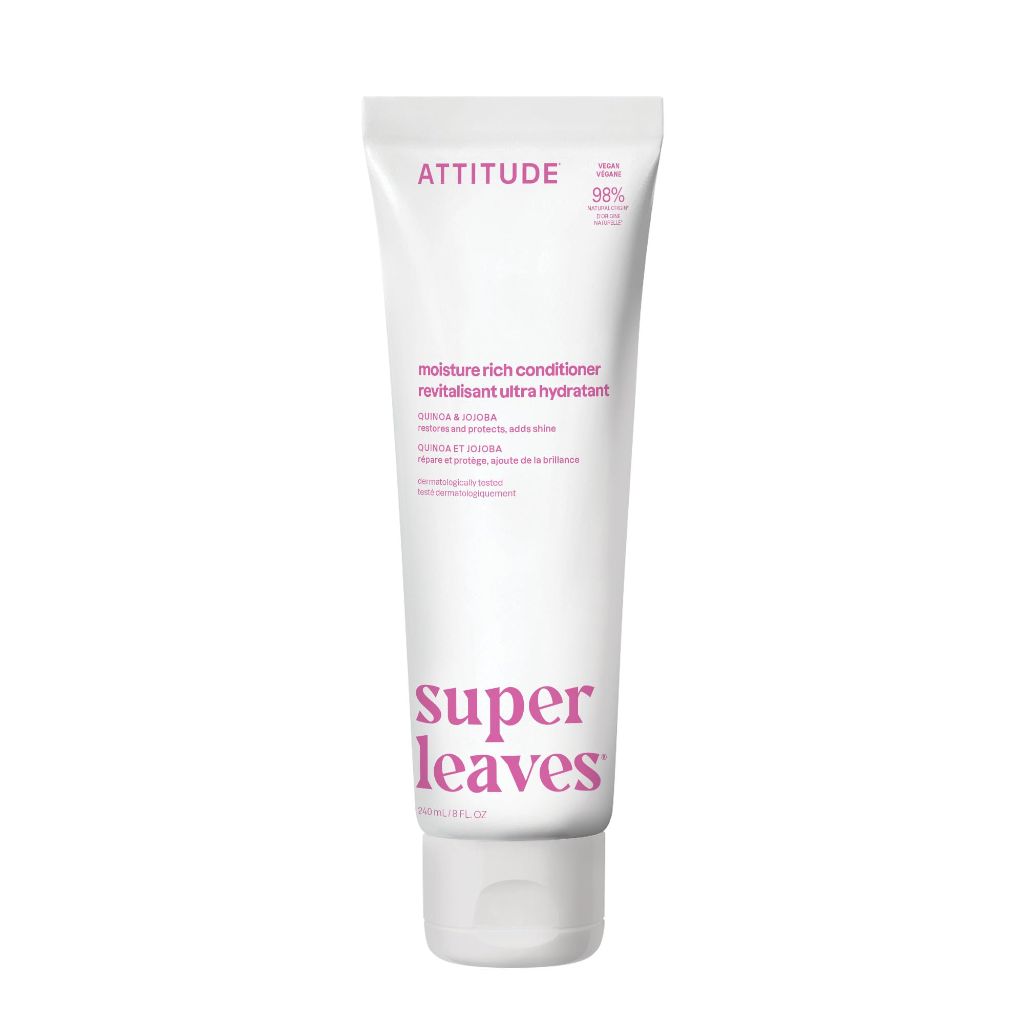 ATTITUDE Moisture Rich Hair Conditioner, Quinoa and Jojoba, 8 Fl Oz