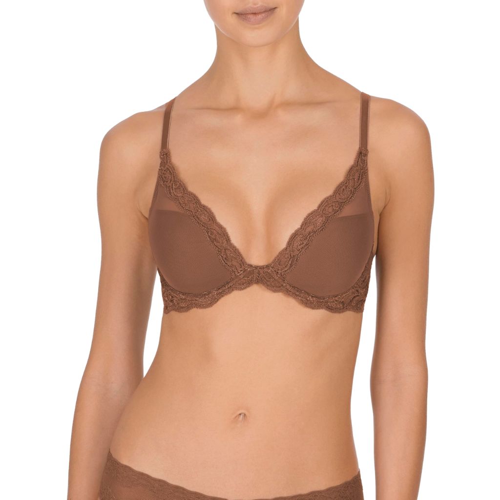 SZ 30B, Natori Women's Feathers Contour Underwire Plunge