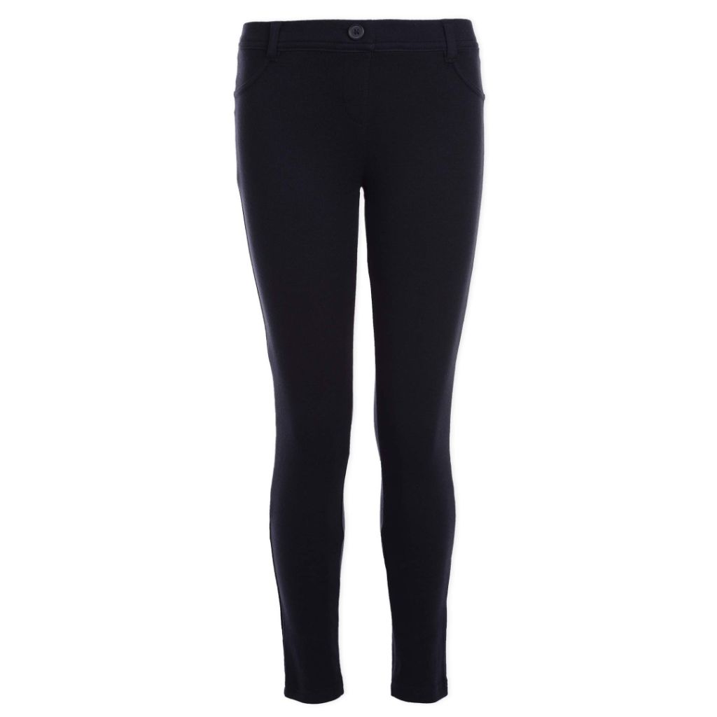 IZOD womens Uniform Stretch Jegging Leggings, Navy, X-Large US
