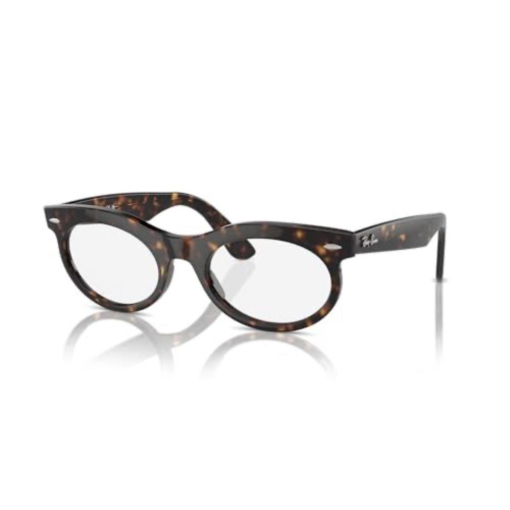 Ray-Ban Unisex Adult RB2242F Wayfarer Oval Asian Fit 902/GI Eyewear Frames - Havana, 53/22/150