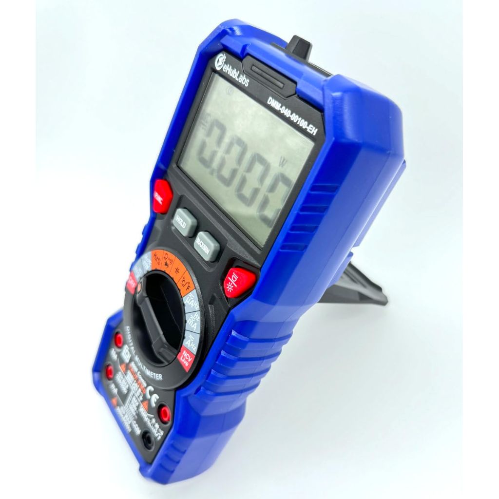 EHub Labs Digital Multimeter TRMS 6000 Counts Voltmeter Auto-Ranging | Blue