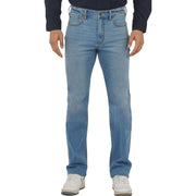 APUOR Men's Regular Fit Flex Jeans Comfort Straight - Light Blue W34xL30