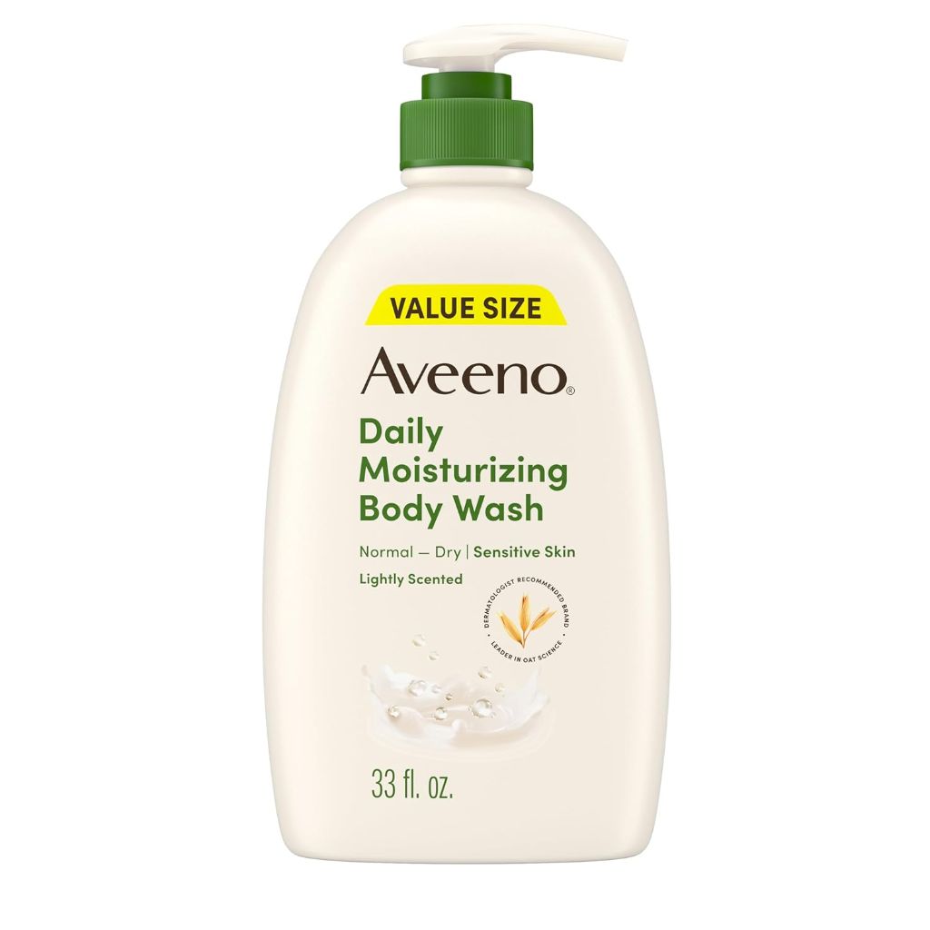 Aveeno Daily Moisturizing Body Wash for Normal-Dry Sensitive Skin, Lightly Scented - 33 fl. oz.