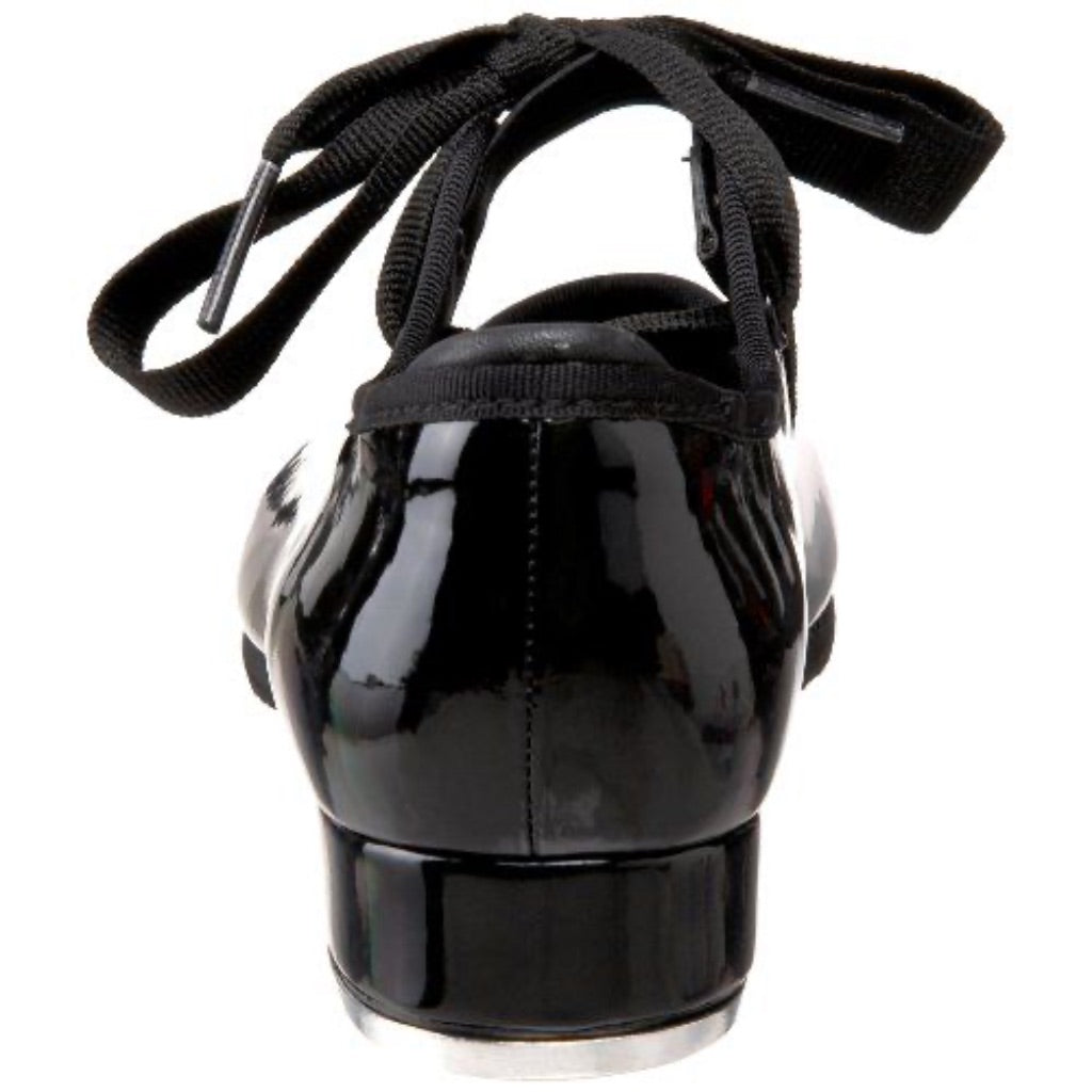 Bloch Girls "Annie" Tyette Synthetic Leather Tap Shoes - Black Patent, Size 11