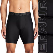 Under Armour Men's Performance Tech 9-in. Long Leg Boxer Briefs - Black, Size Large (3 Pair)