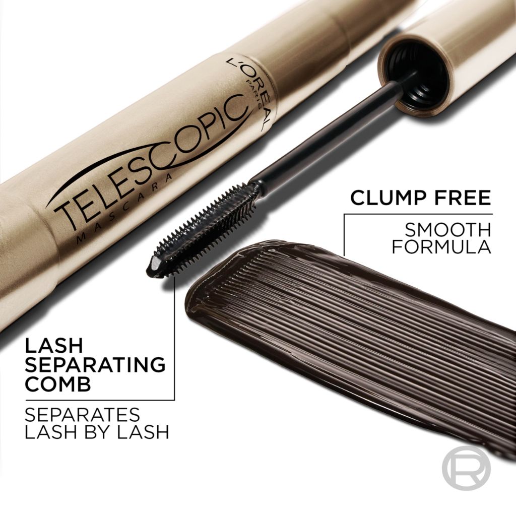L'Oreal Paris Makeup Telescopic Original Lengthening Mascara, 935 Carbon Black - 0.27 fl. oz.