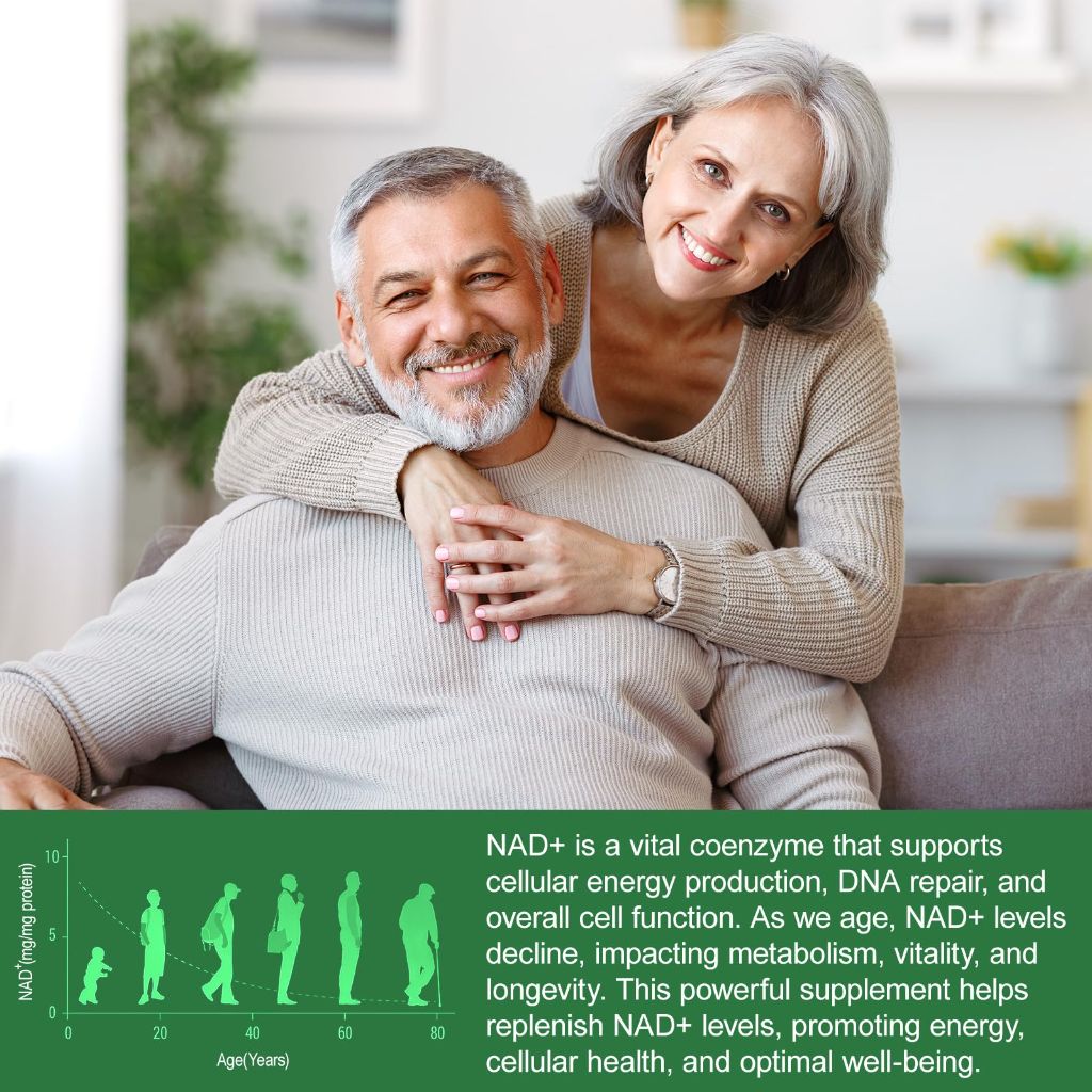 APU.FAIRY NAD Supplement, NAD Nicotinamide Riboside, 120 Capsules