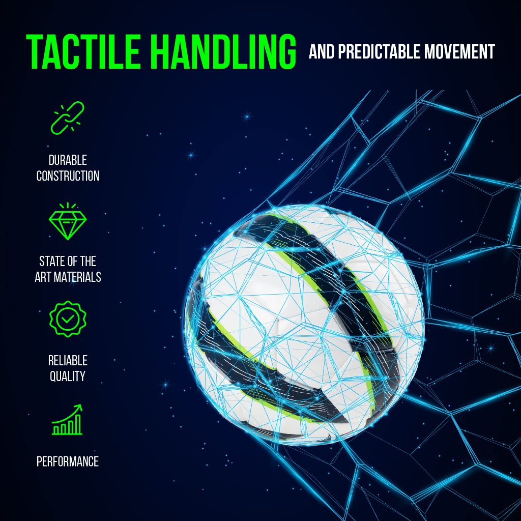 Western Star Soccer Ball Helix- Size 3 4 5 - Official Match Grade Soccer Balls - Attractive and Durable Design (Green, 5)