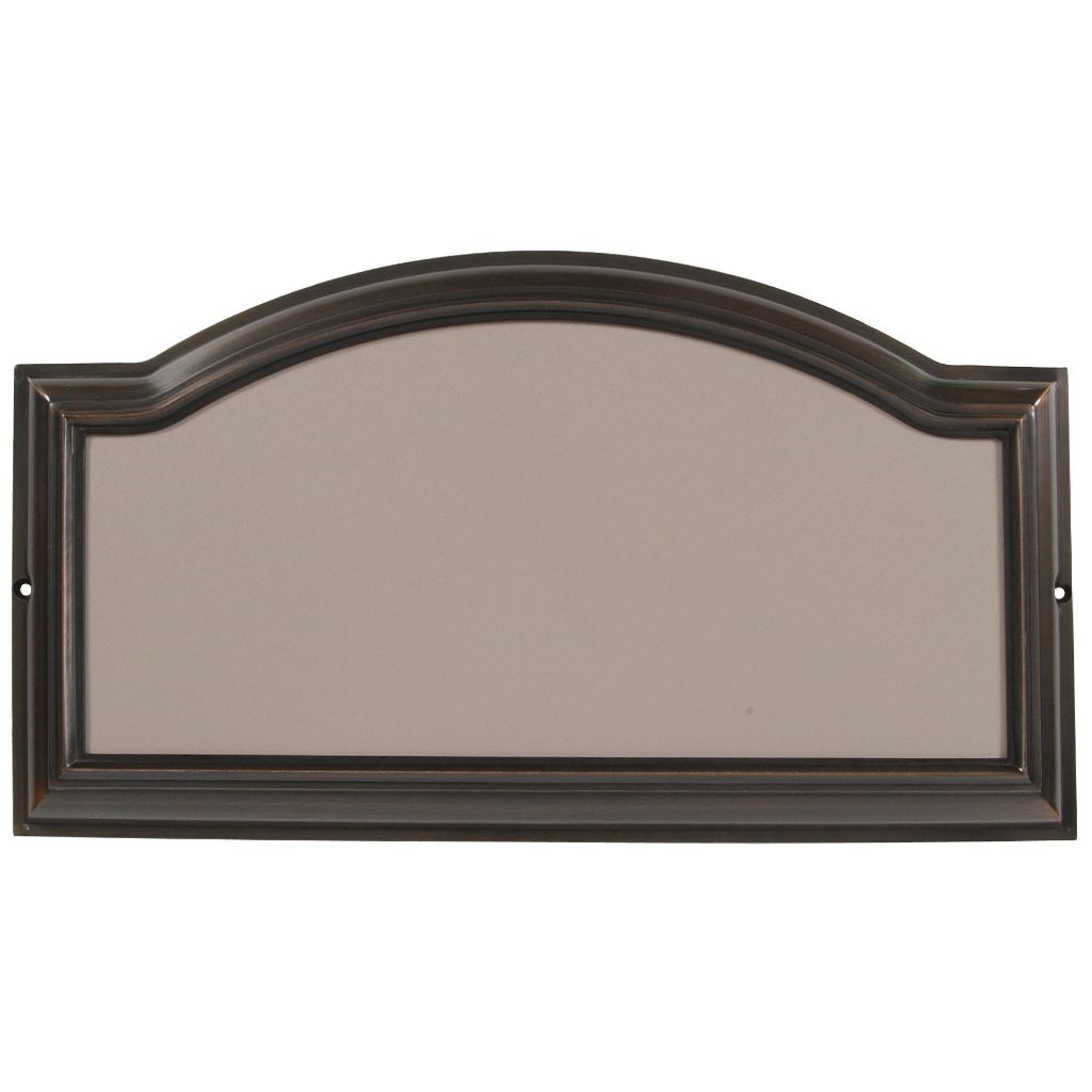 Distinctions by Hillman Die Cast Plated Address Plaque for 4-Inch Adhesive House Numbers - Aged Bronze (843253)