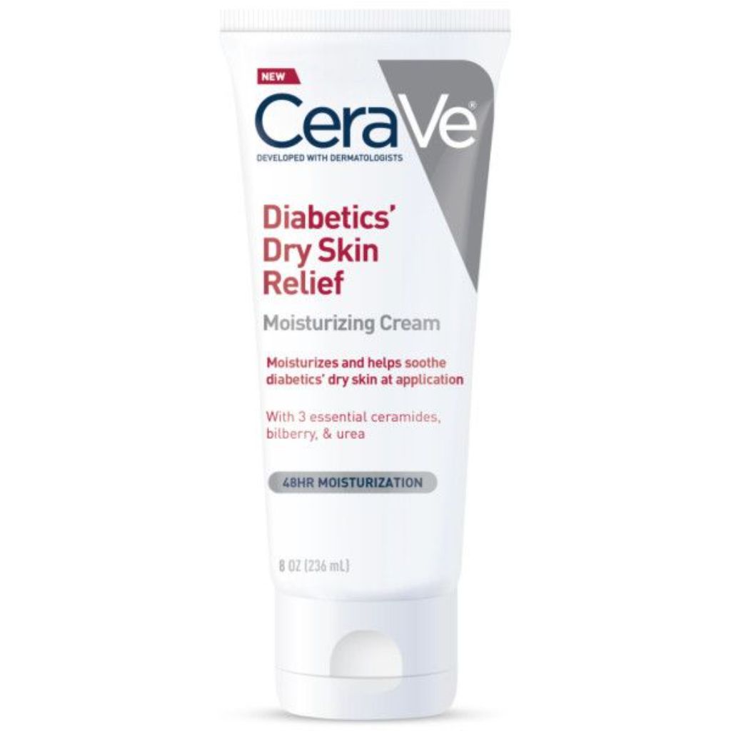 CeraVe Diabetics’ Dry Skin Relief Moisturizing with Urea & Bilberry for Dry Skin 8 Oz