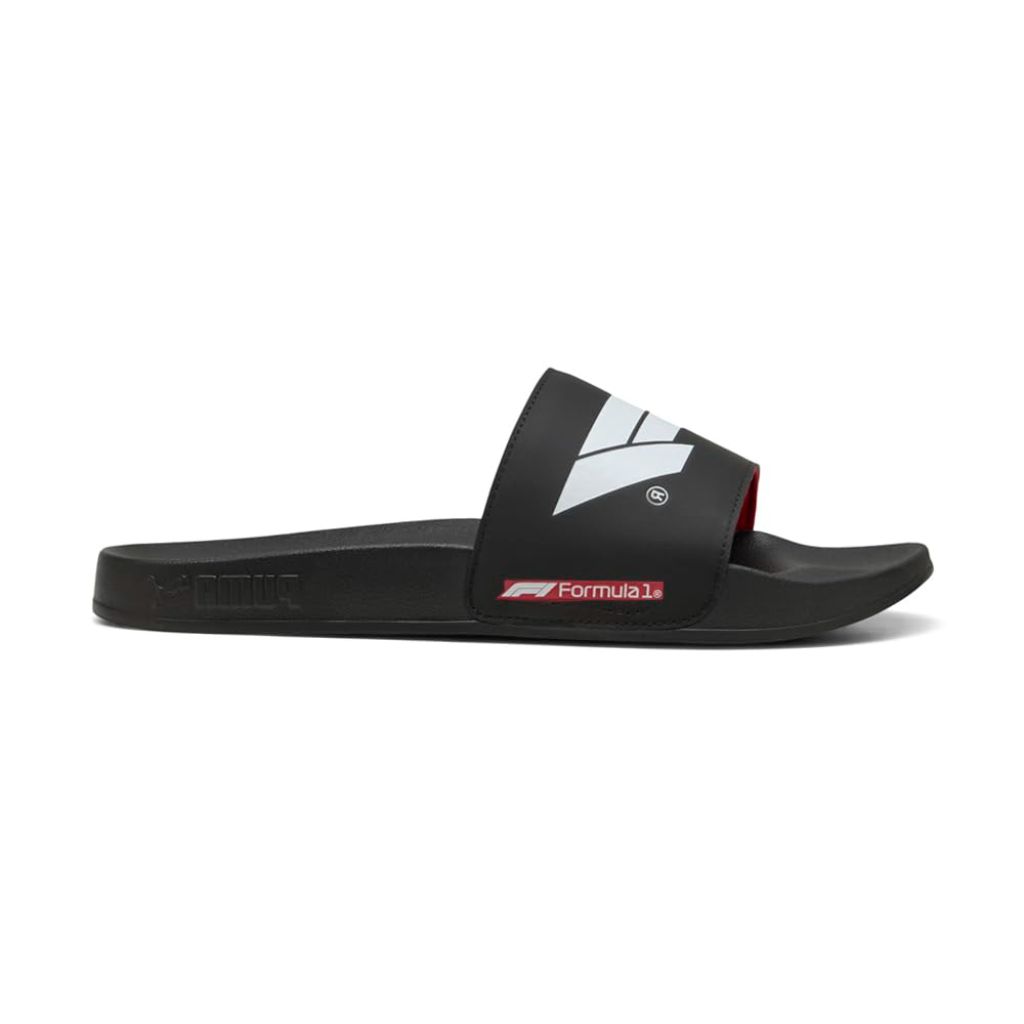 PUMA Men's F1 Leadcat 2.0 Slide Sandal, PUMA Black-Pop Red, 14