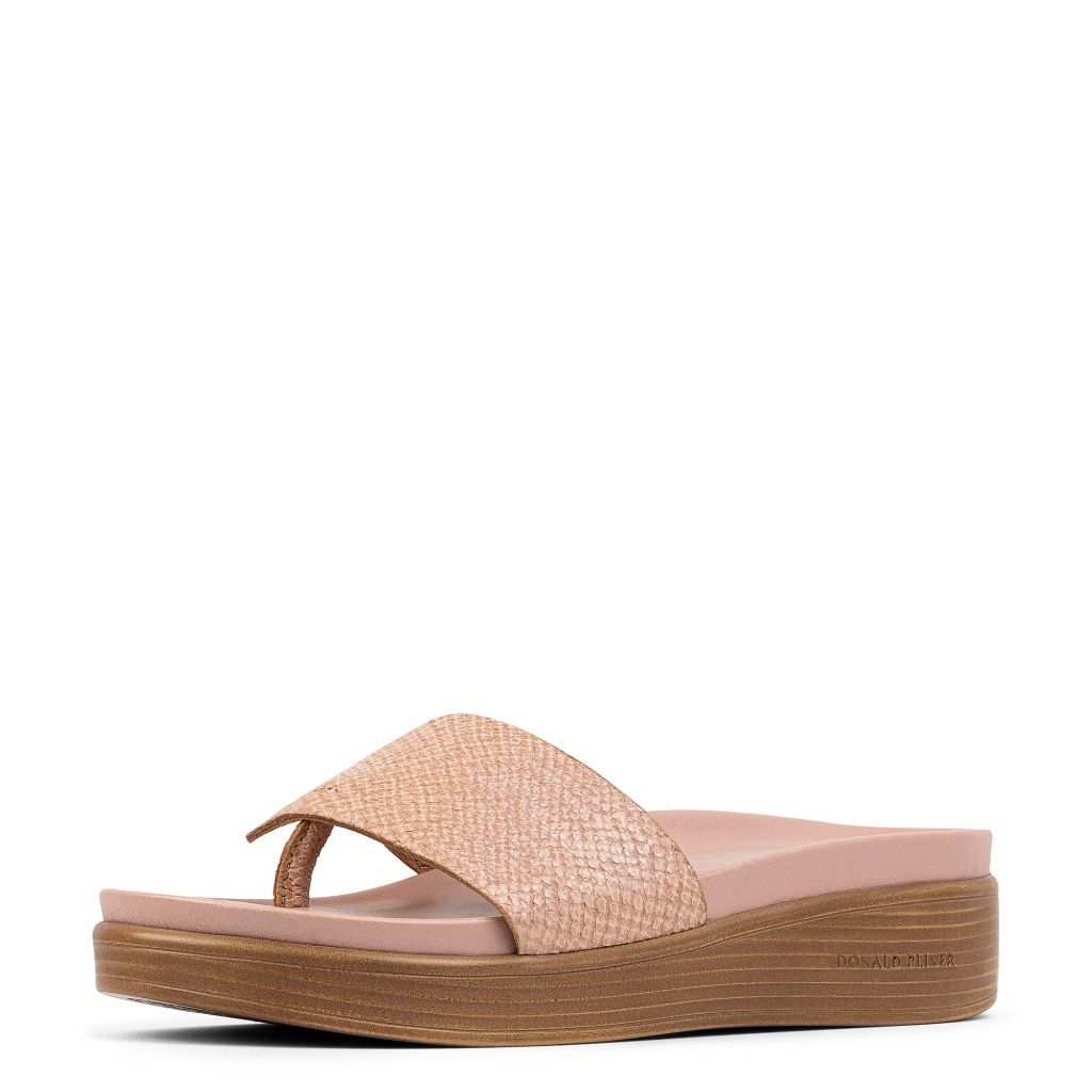 Donald Pliner Women's Fifi Sandals, Size 6.5 in Rosette Iridescent Snake