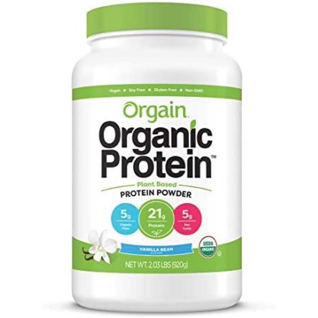 Orgain Organic Plant Based Protein Powder, Vanilla Bean - 2.03 Pound (Packaging May Vary)