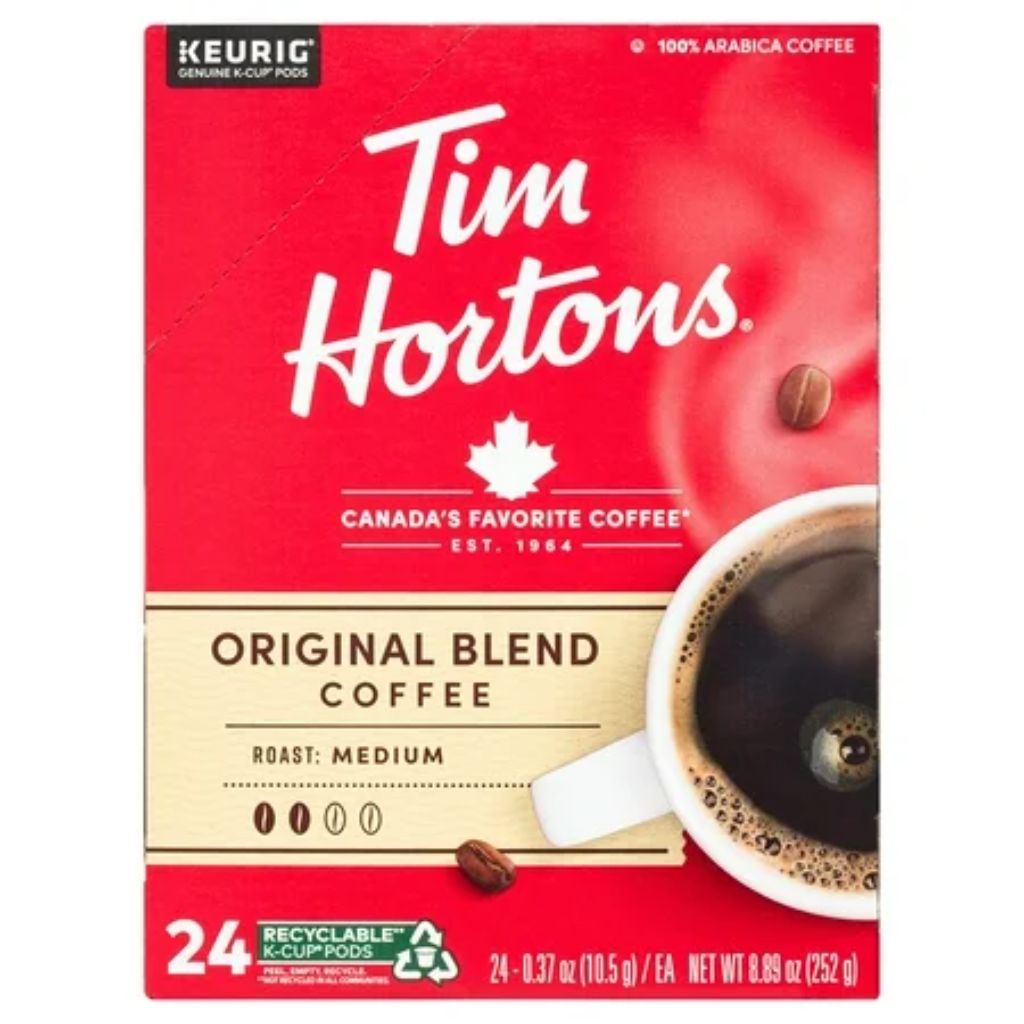Tim Hortons Original Blend Medium Roast Keurig K-Cup Coffee Pods, 24ct.