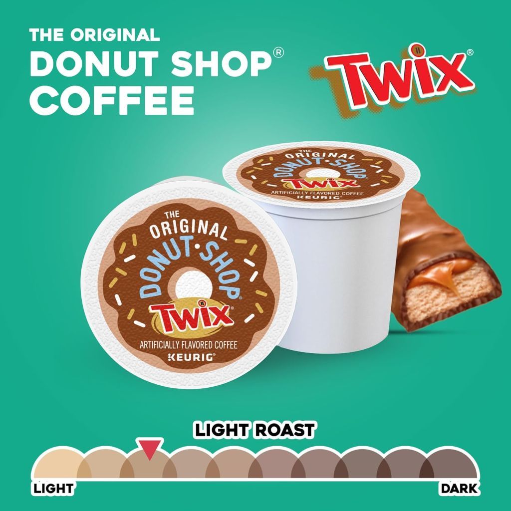 The Original Donut Shop Twix Light Roast Keurig K-Cup Coffee Pods, 96ct