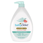 Baby Dove Sensitive Skin Care Baby Wash, Fragrance Free, 34 oz