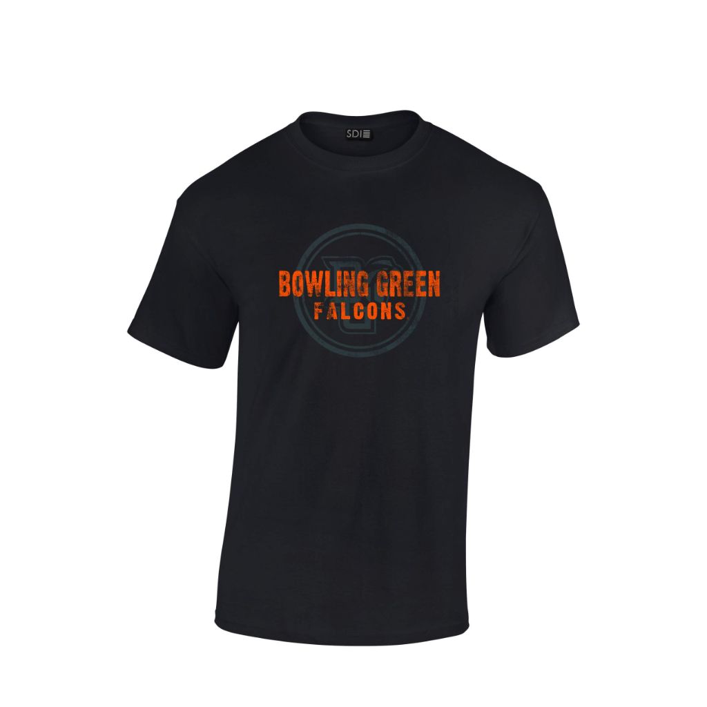 SDI Sportswear Bowling Green Falcons Adult Short Sleeve T-Shirt, Black, Size M