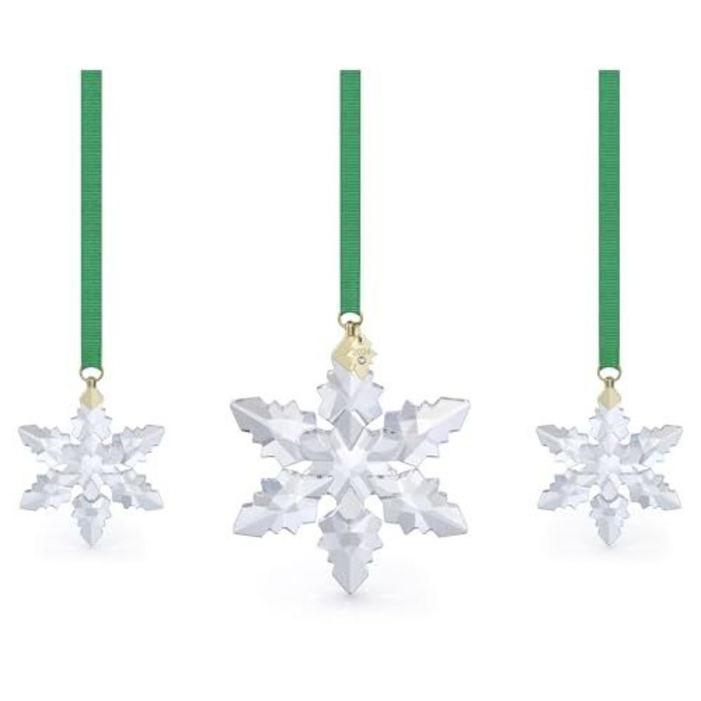 Swarovski Annual Edition Ornament Set 2024 - 3 Piece Snowflakes